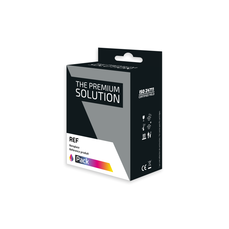 Hp 63XL - Pack x 2 jet d'encre 'Ink Level' compatible F6U64AN, F6U63AN - Black + Tricolor
