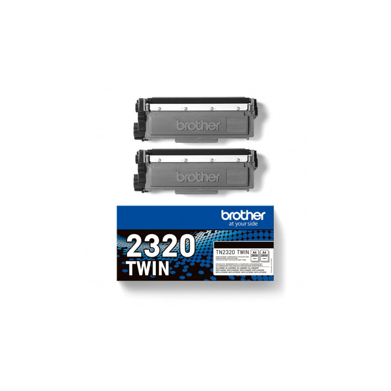 Brother TN-2320 - Pack x2 Toner authentique TN-2320 - Black