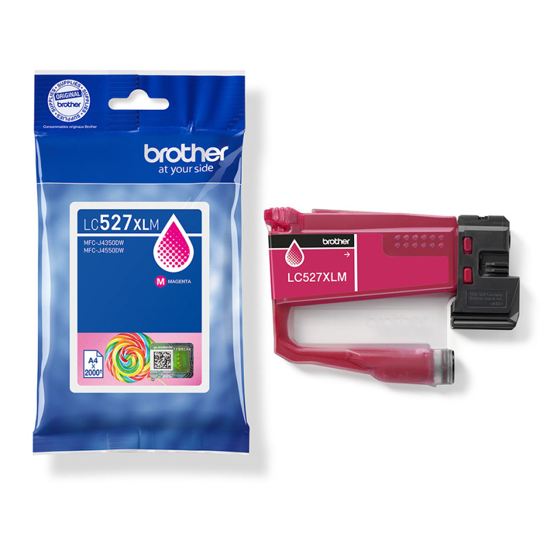 Brother 527XL - cartouche jet d'encre authentique LC527XLM - Magenta