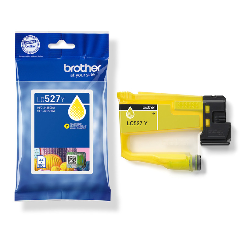 Brother 527 - cartouche jet d'encre authentique LC527Y - Yellow