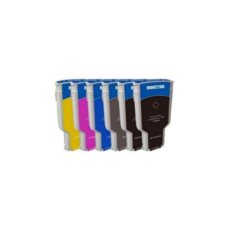 hp H727XM - cartouche d'encre compatible avec  F9J77A - Magenta