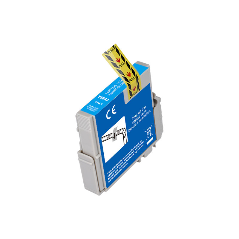Epson E3242 - cartouche d'encre compatible avec  C13T32424010 - Cyan