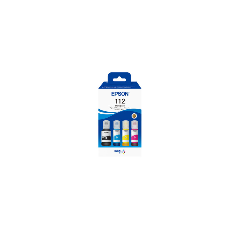 Epson 112 - Pack x 4 jet d'encre authentique C13T06C64A - Black Cyan Magenta Yellow