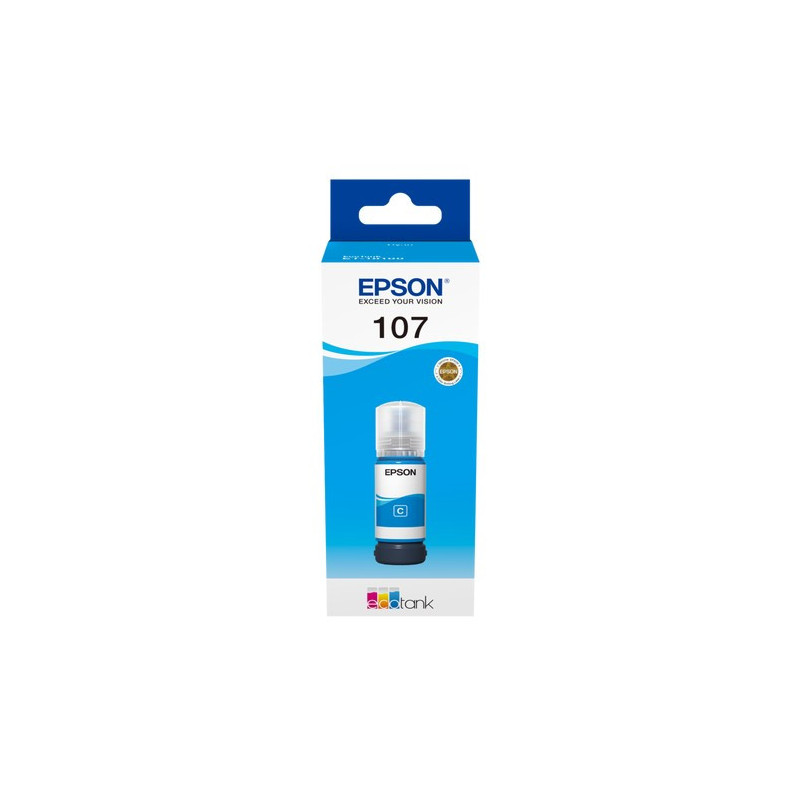 Epson 107 - Recharge d'encre authentique C13T09B240, 107 - Cyan