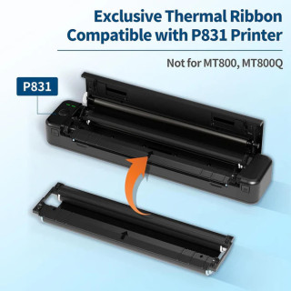 Pack x2 ruban Transfert Thermique pour imprimante portable Phomemo P831 - Black