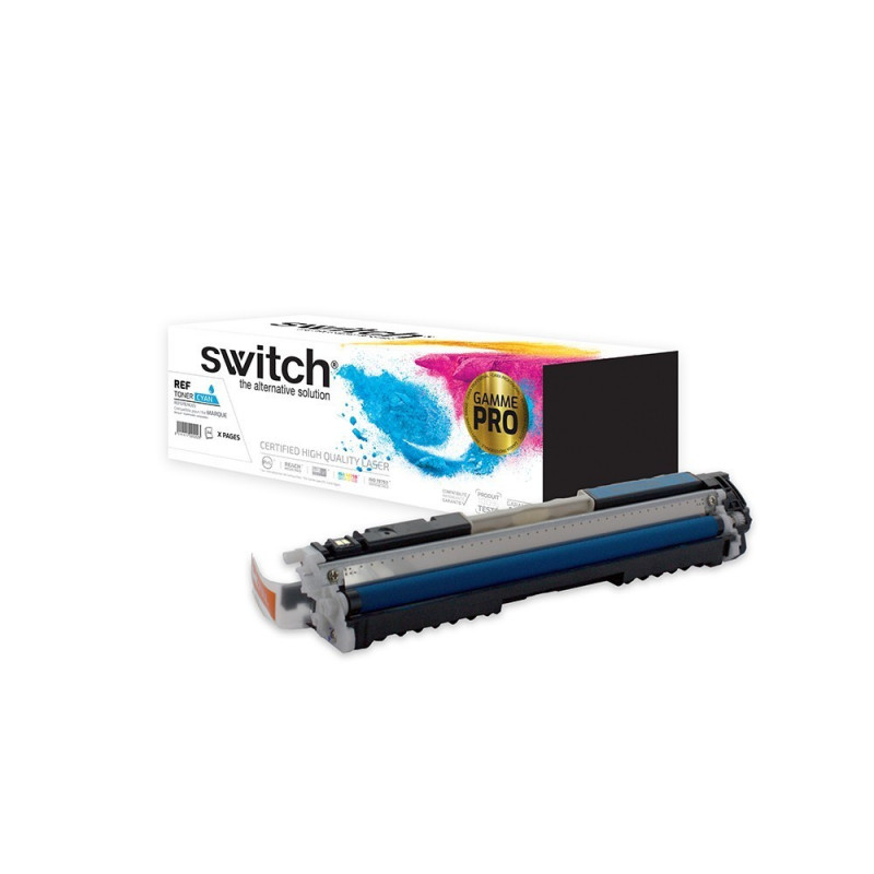 SWITCH Toner 'Gamme PRO' compatible avec CF351A, 130A - Cyan