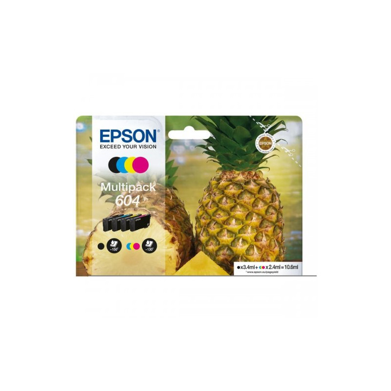 ✓ Epson Multipack 604XLBK/604 4 cartouches (C13T10H94010) couleur