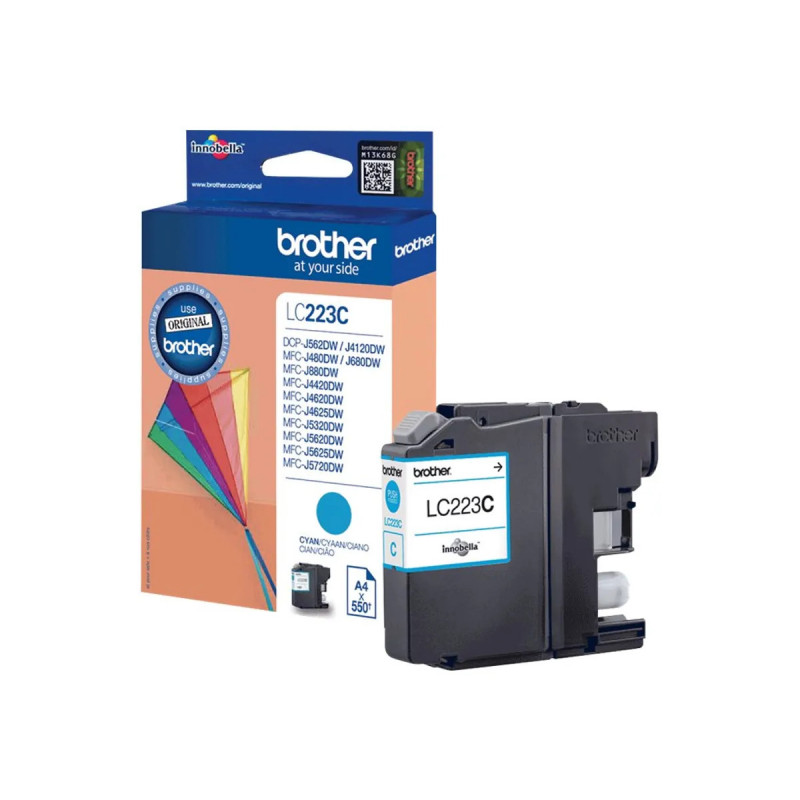 Brother B223C Cartouche compatible avec LC223C - Cyan