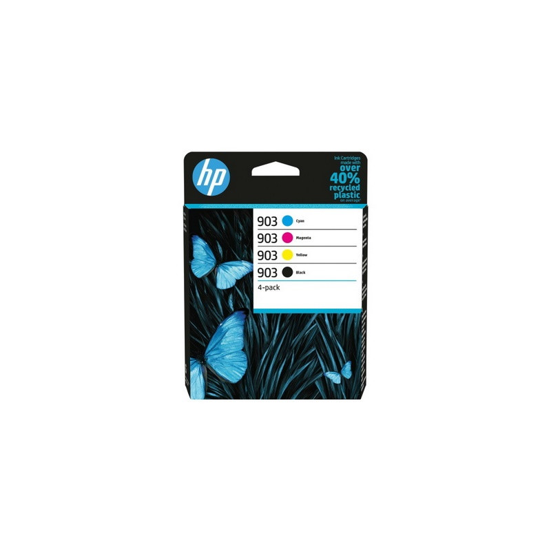 hp K903B/CL Pack x 4 original 6ZC73AE - Noir Cyan Magenta Jaune