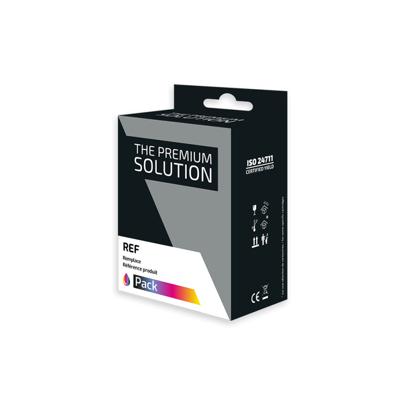 Dell DS21 Pack x 2 compatible avec X738N/Y499D - Noir + Tricolor