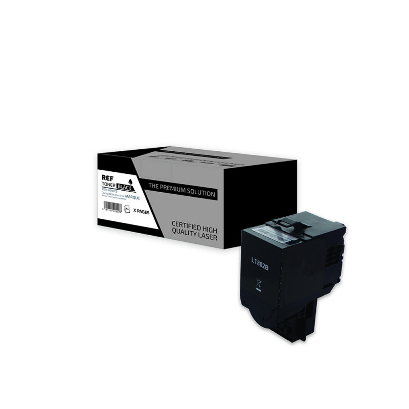 TPS LT802B - Toner compatible avec 80C2SK0 - Noir