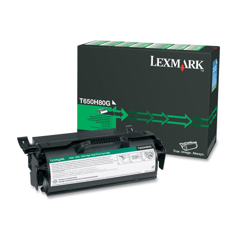 Lexmark 0T650H80G - Toner authentique 0T650H80G, T650 - Black