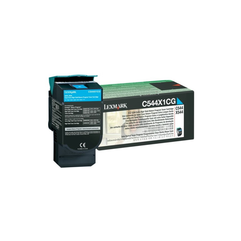 Lexmark 0C544X1CG - Toner authentique RETURN 0C544X1CG - Cyan