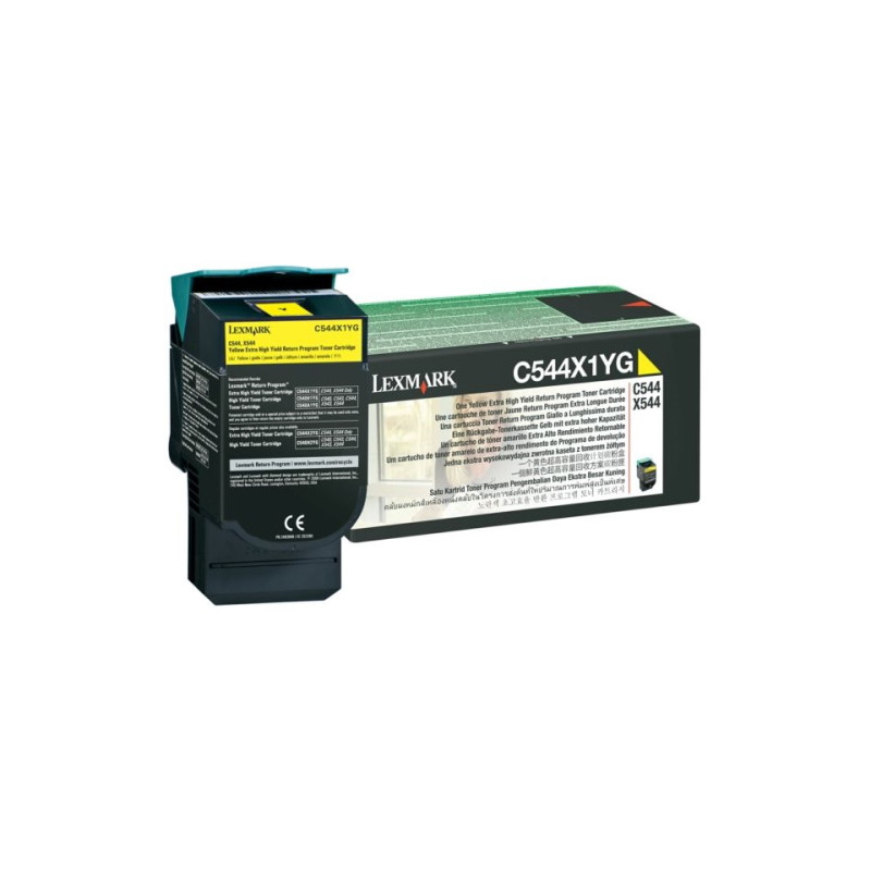 Lexmark 0C544X1YG - Toner authentique RETURN 0C544X1YG - Yellow