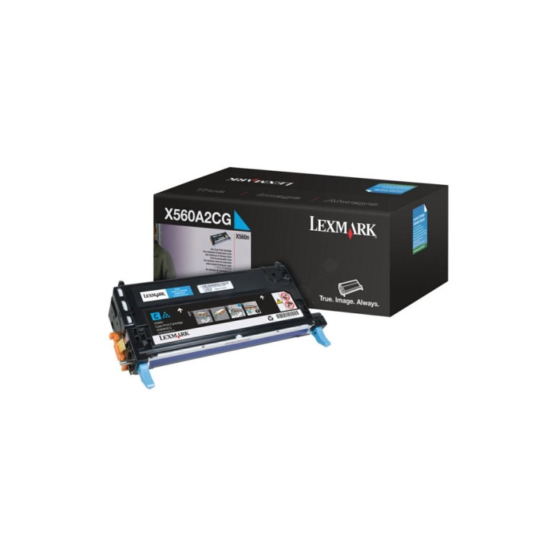 Lexmark 0X560A2CG - Toner authentique 0X560A2CG - Cyan