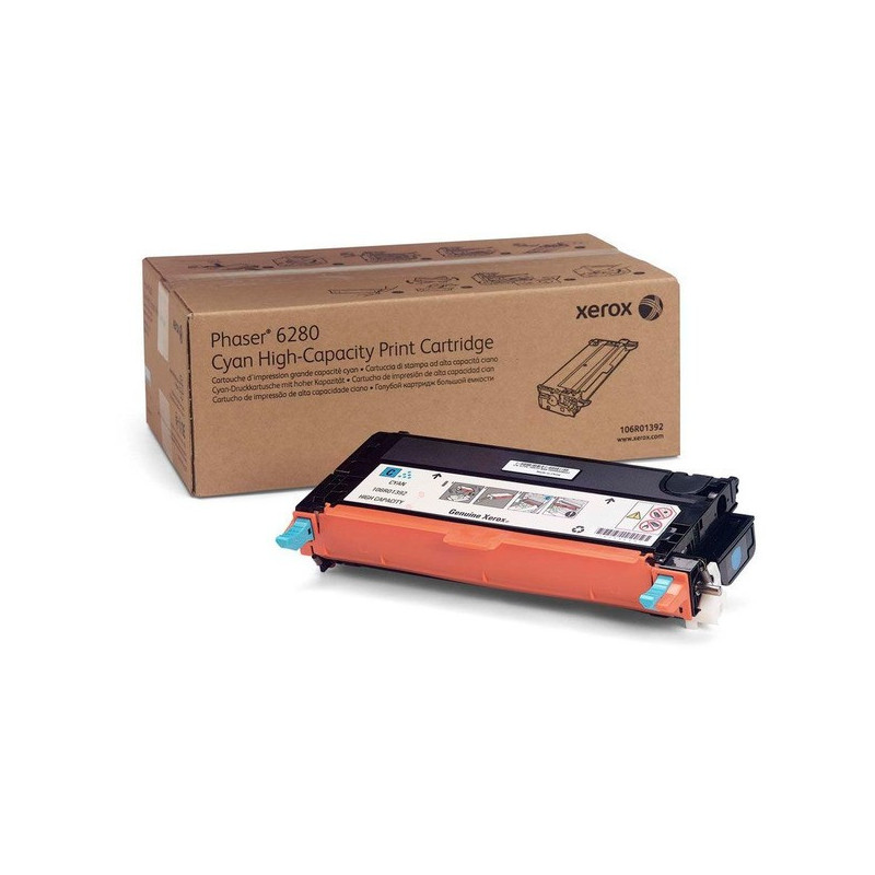 Xerox 6280 - Toner authentique 106R01392 - Cyan