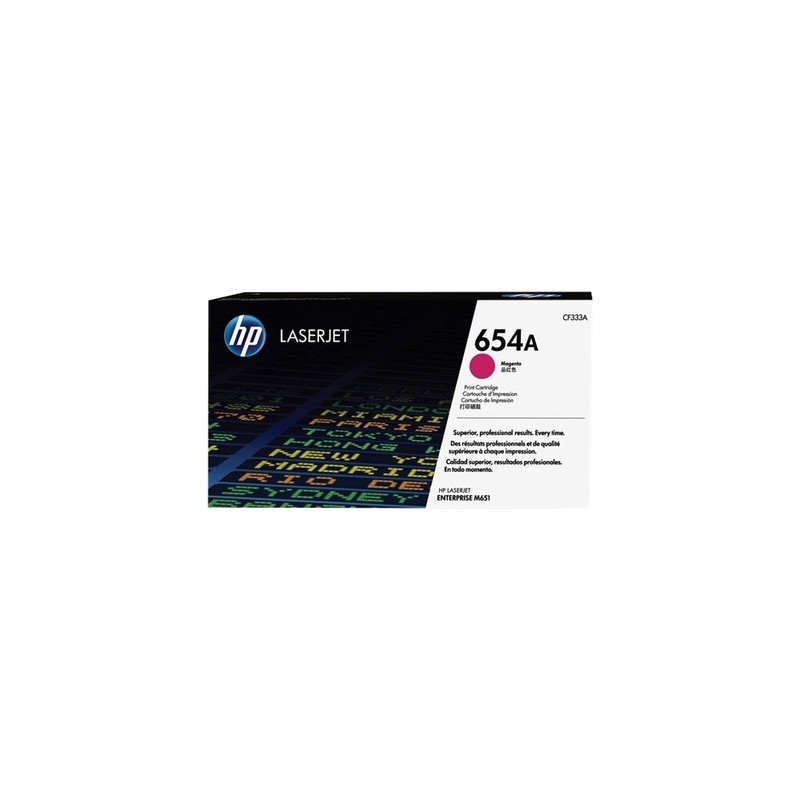 Hp 654A - Toner authentique CF333A, 654A - Magenta