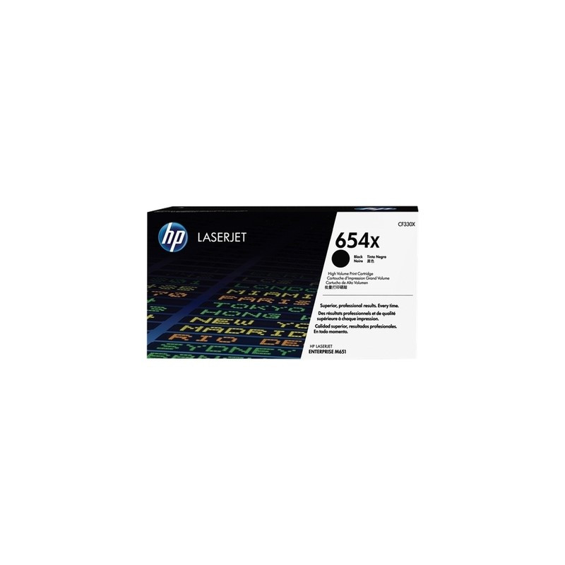 Hp 654X - Toner authentique CF330X, 654X - Black