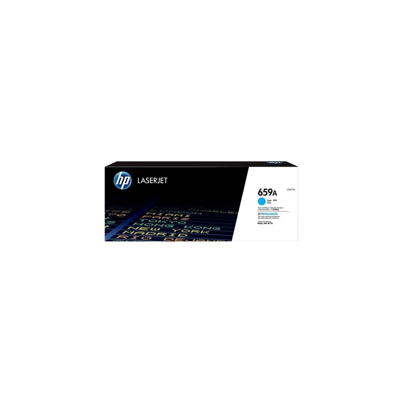 Hp 659A - Toner authentique W2011A - Cyan