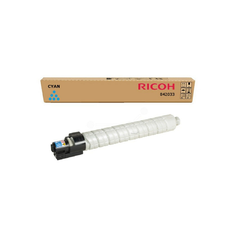 Ricoh 888643, 842033, 884949 - Toner authentique 888643, 842033, 884949 - Cyan