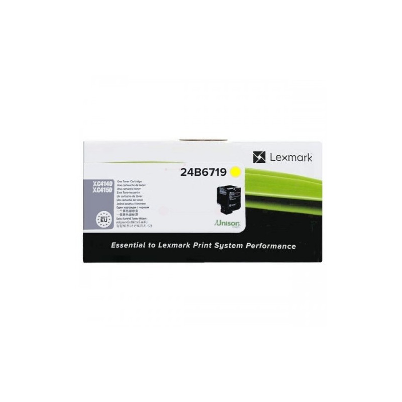 Lexmark 24B6719 - Toner authentique 24B6718 - Yellow