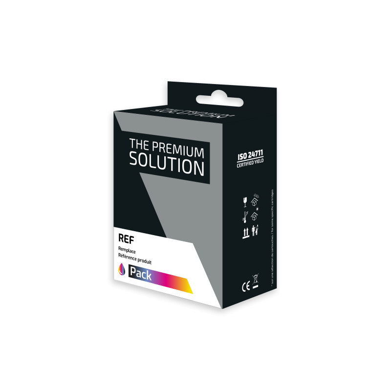 Canon 575XL/576XL - Pack x2 jet d'encre 'Ink Level' compatible PG575XL, 5437C001 - Black