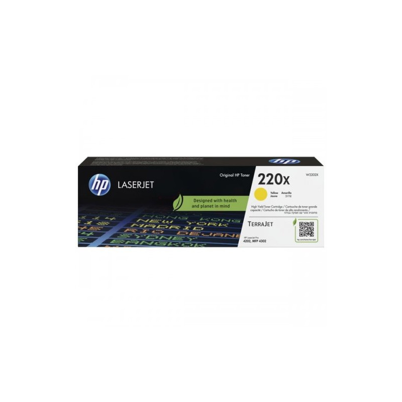 Hp 220X - Toner authentique W2202X, 220X - Yellow