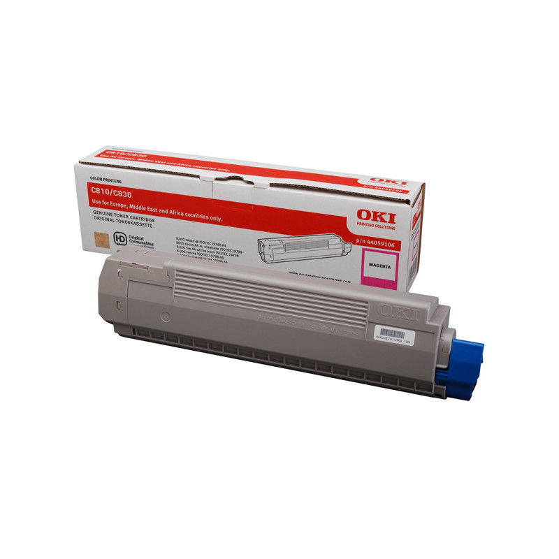 OKI C810 - Toner authentique 44059106 - Magenta