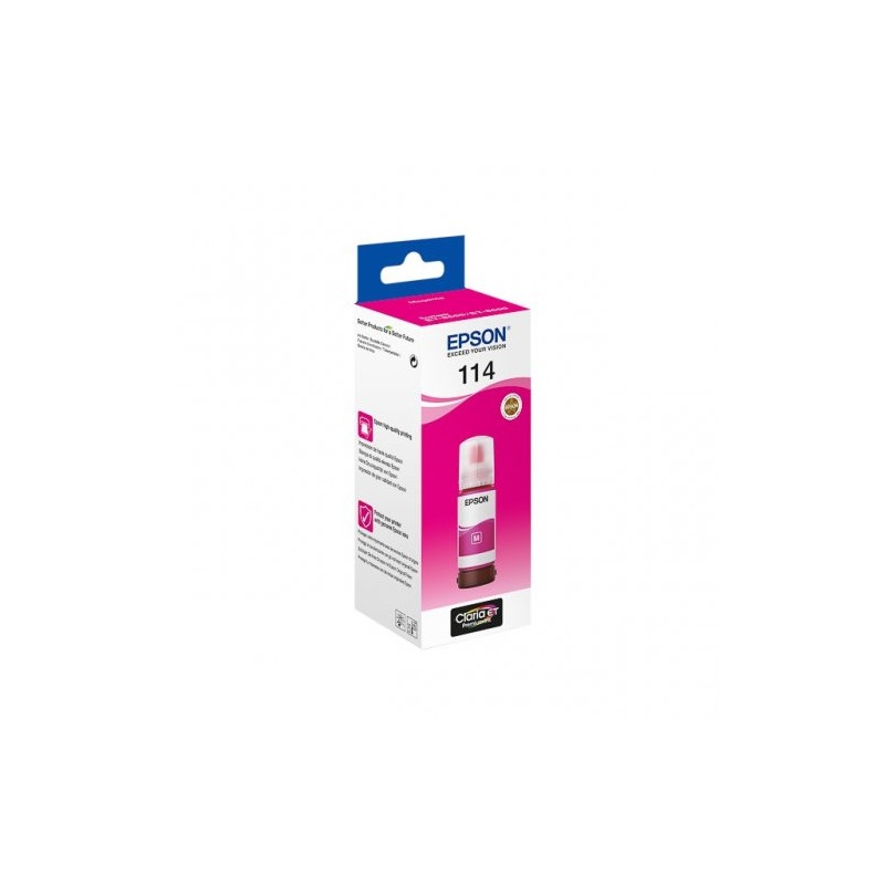 Epson 114 - Flacon d'encre authentique C13T07B340 - Magenta