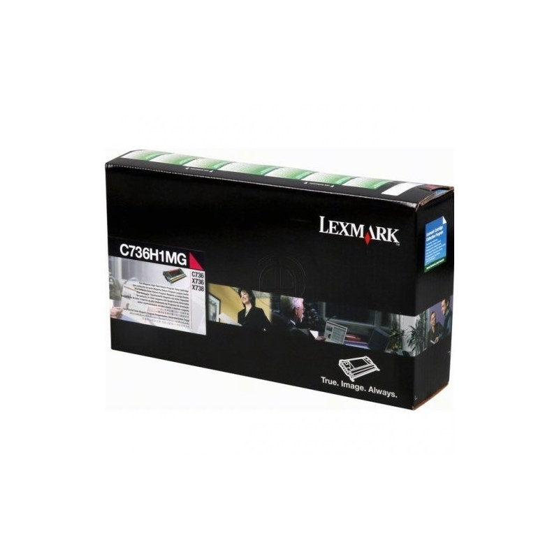 Lexmark 0C736H1MG - Toner authentique RETURN 0C736H1MG - Magenta