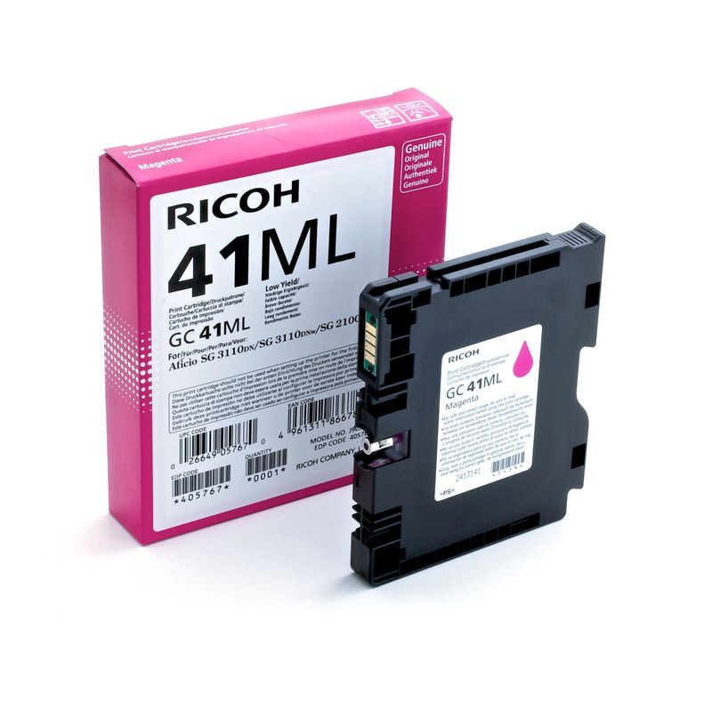 Ricoh RGC41M Cartouche originale 405767, GC41ML - Magenta