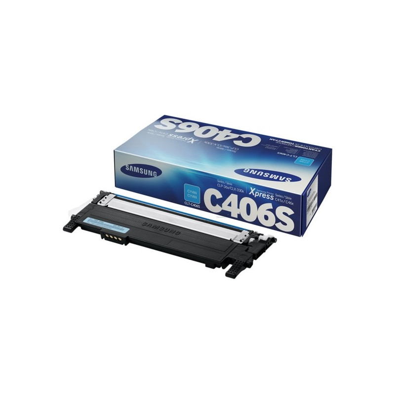 Toner authentique Samsung CLT-C406SELS - Cyan