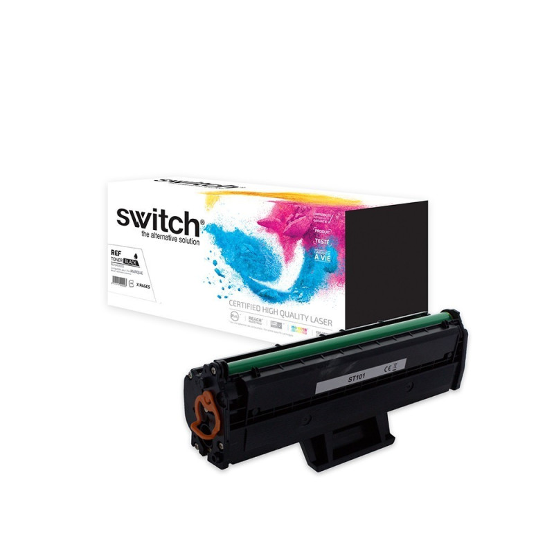 SWITCH Toner compatible avec MLT-D101SELS, SU696A - Noir