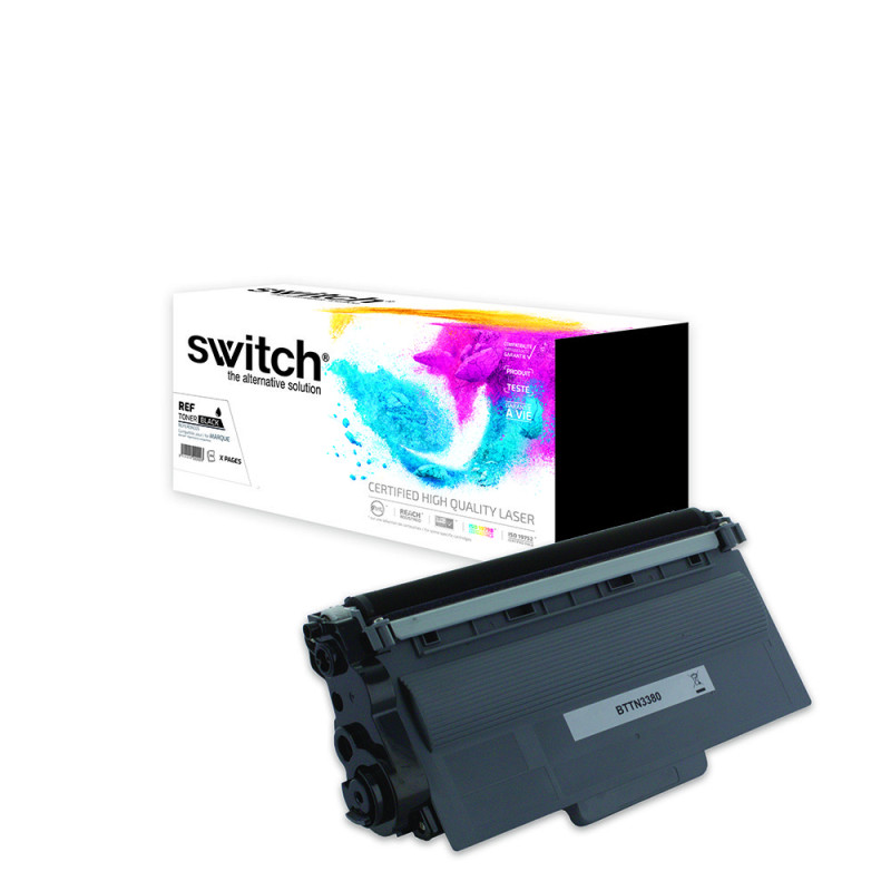 SWITCH Toner compatible avec TN-3380 - Noir