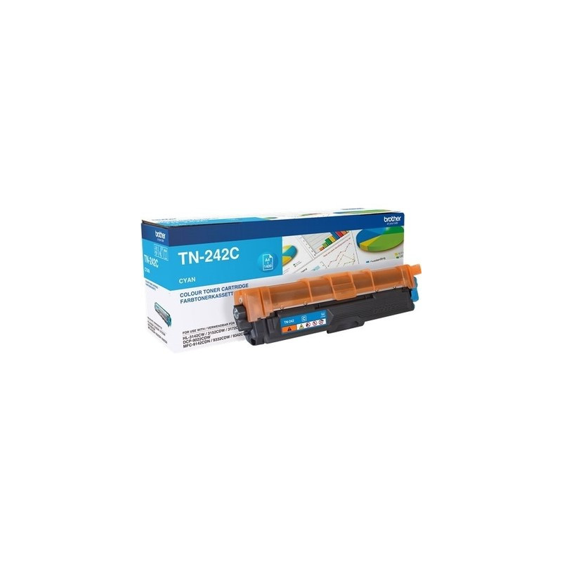 Toner authentique Brother TN-242C - Cyan