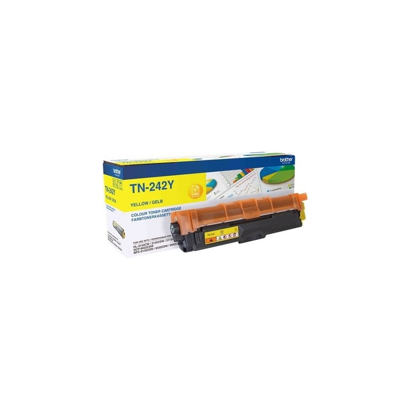 Toner authentique Brother TN-242Y - Jaune