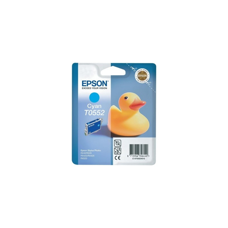 Epson E552 Cartouche authentique C13T05524010 - Cyan