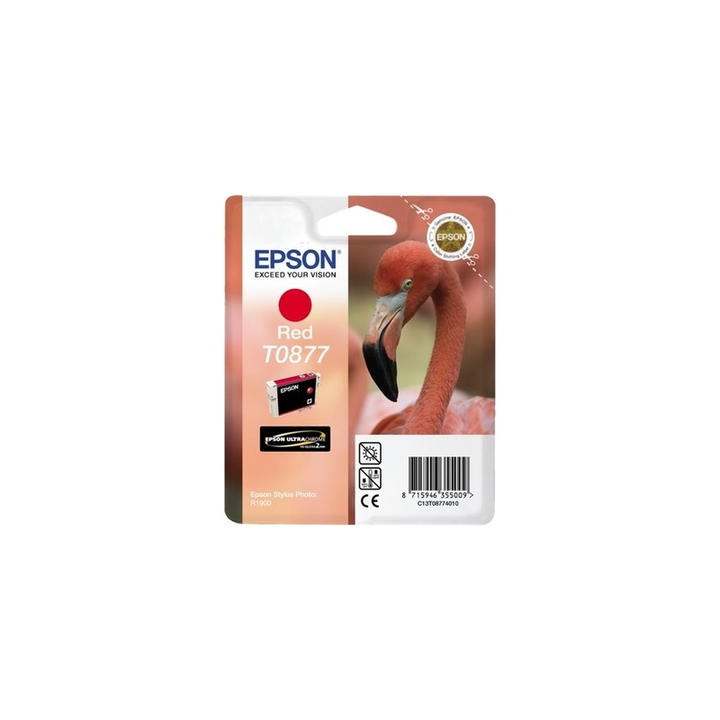 Epson UT0877 Cartouche authentique T087740 - Rouge