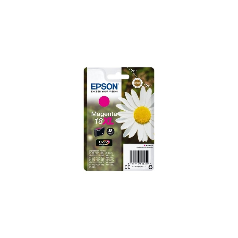 Epson E1813 Cartouche authentique C13T18134012 - Magenta