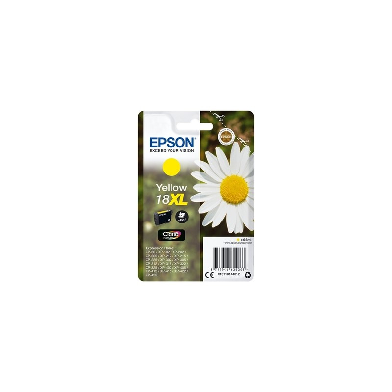 Epson E1814 Cartouche authentique C13T18144012 - Jaune