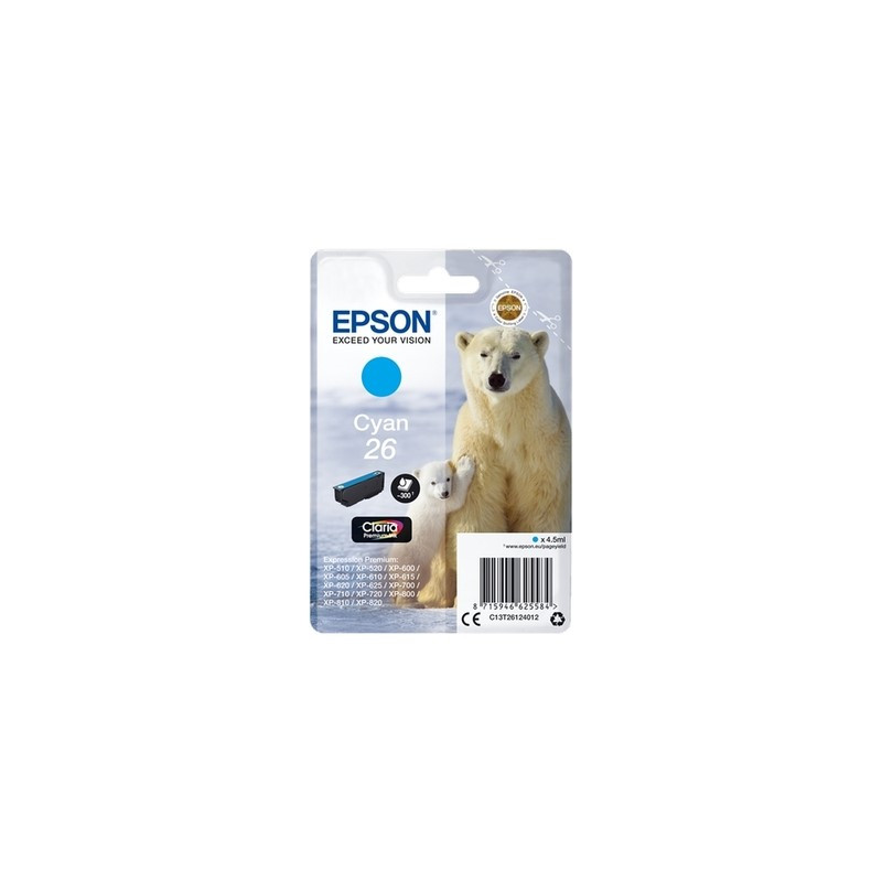 Epson UT2612 Cartouche authentique T261240 - Cyan