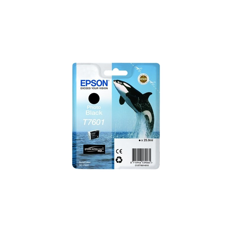 Epson E7601 Cartouche authentique C13T76014010 / T7601 - Photo Noir