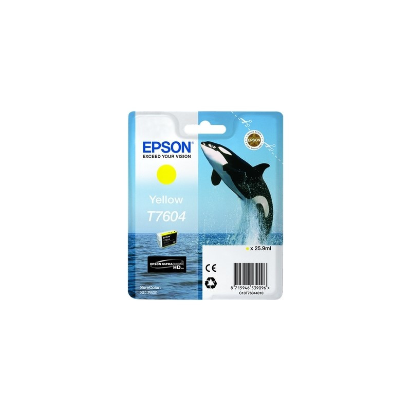 Epson E7604 Cartouche authentique C13T76044010 / T7604 - Jaune