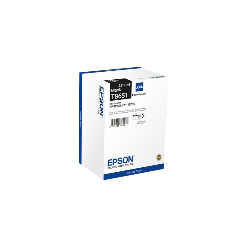 Cartouche authentique Epson T865140 - noir