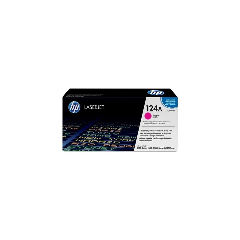 Toner authentique Hp Q6003A, 124A - Magenta