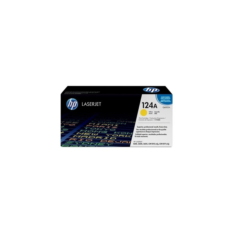 Toner authentique Hp Q6002A, 124A - Jaune