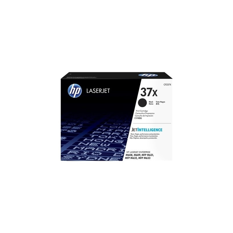 Toner authentique Hp CF237X, 37X - noir