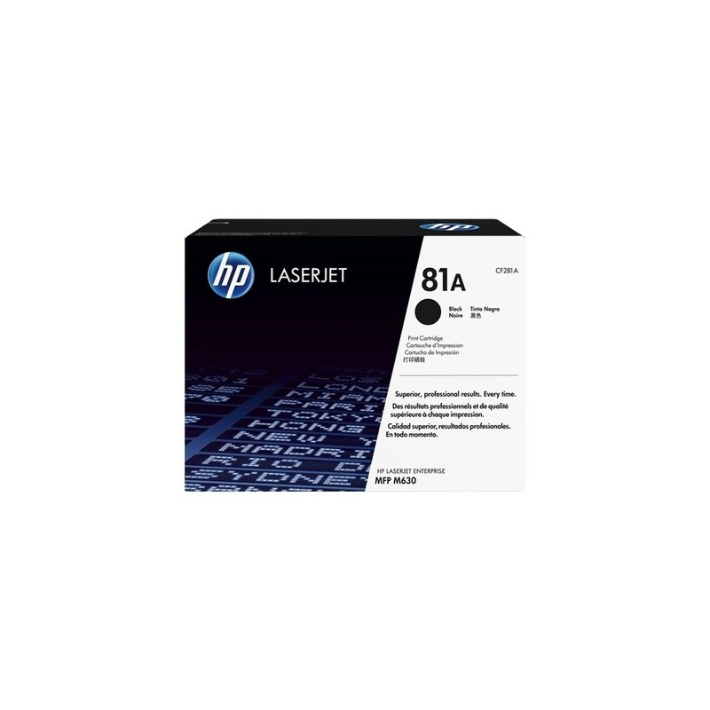 Toner authentique Hp CF281A, 81A - noir