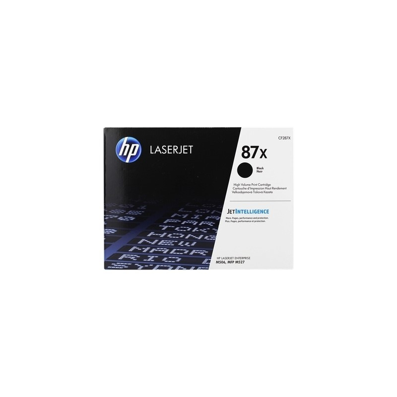 Toner authentique Hp CF287X, 87X - noir