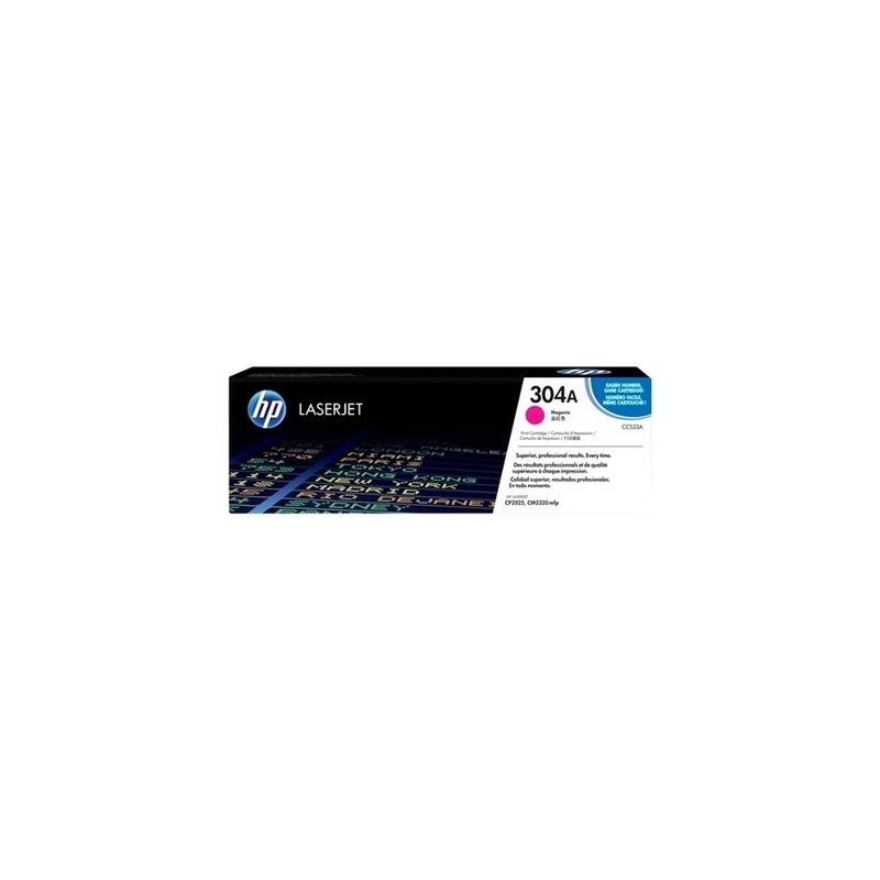 Toner authentique Hp CC533A, 304A - Magenta